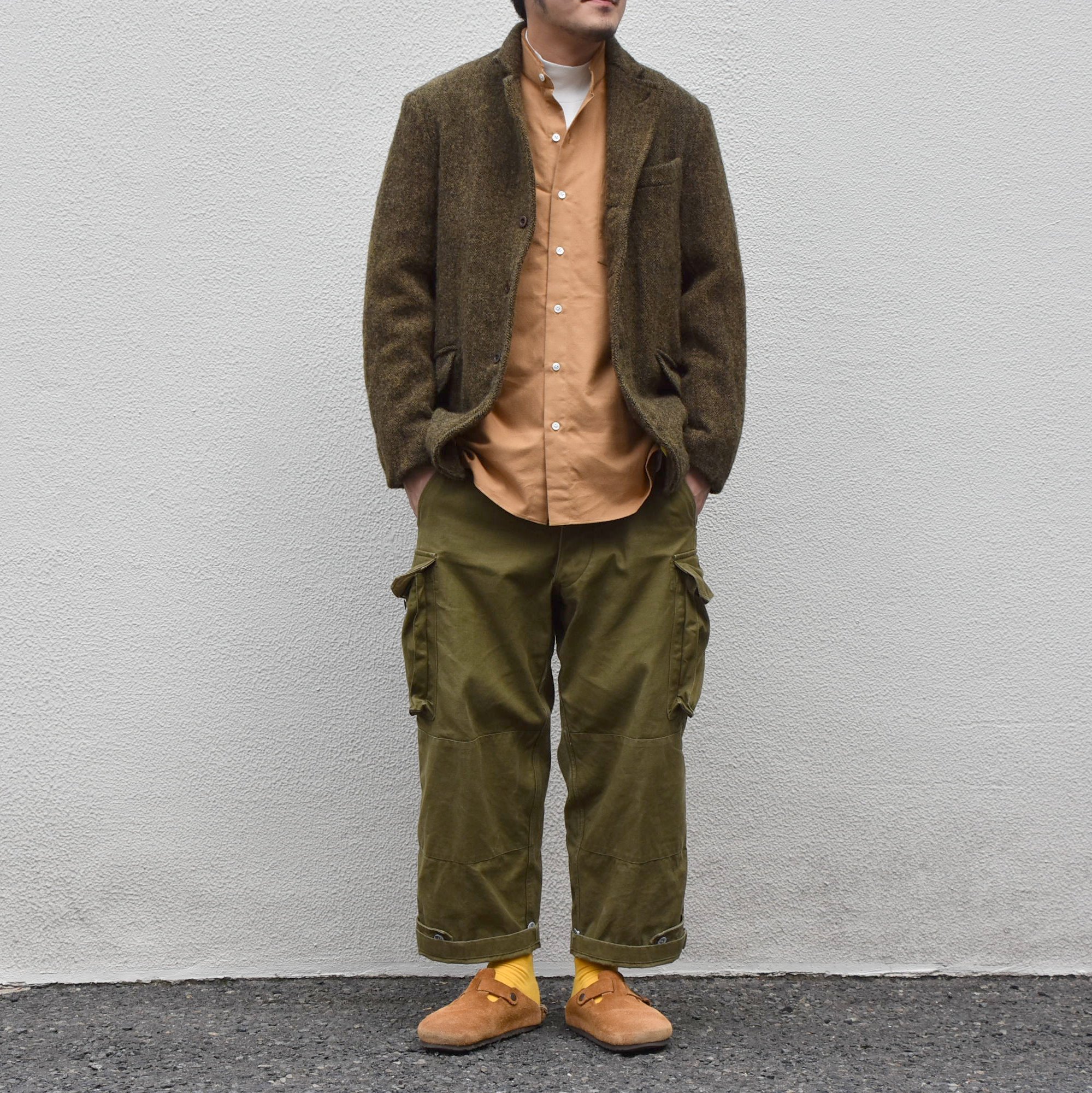Chez Vidalenc (シェヴィダレンク)/ HARRIS TWEED JACKET-GREEN FOX- #JK01(11)