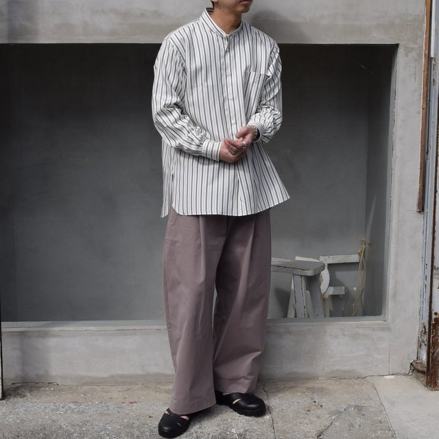 STUDIO NICHOLSON(スタジオニコルソン)/ PEACHED COTTON TWILL -CLAY- #SNM-351(11)