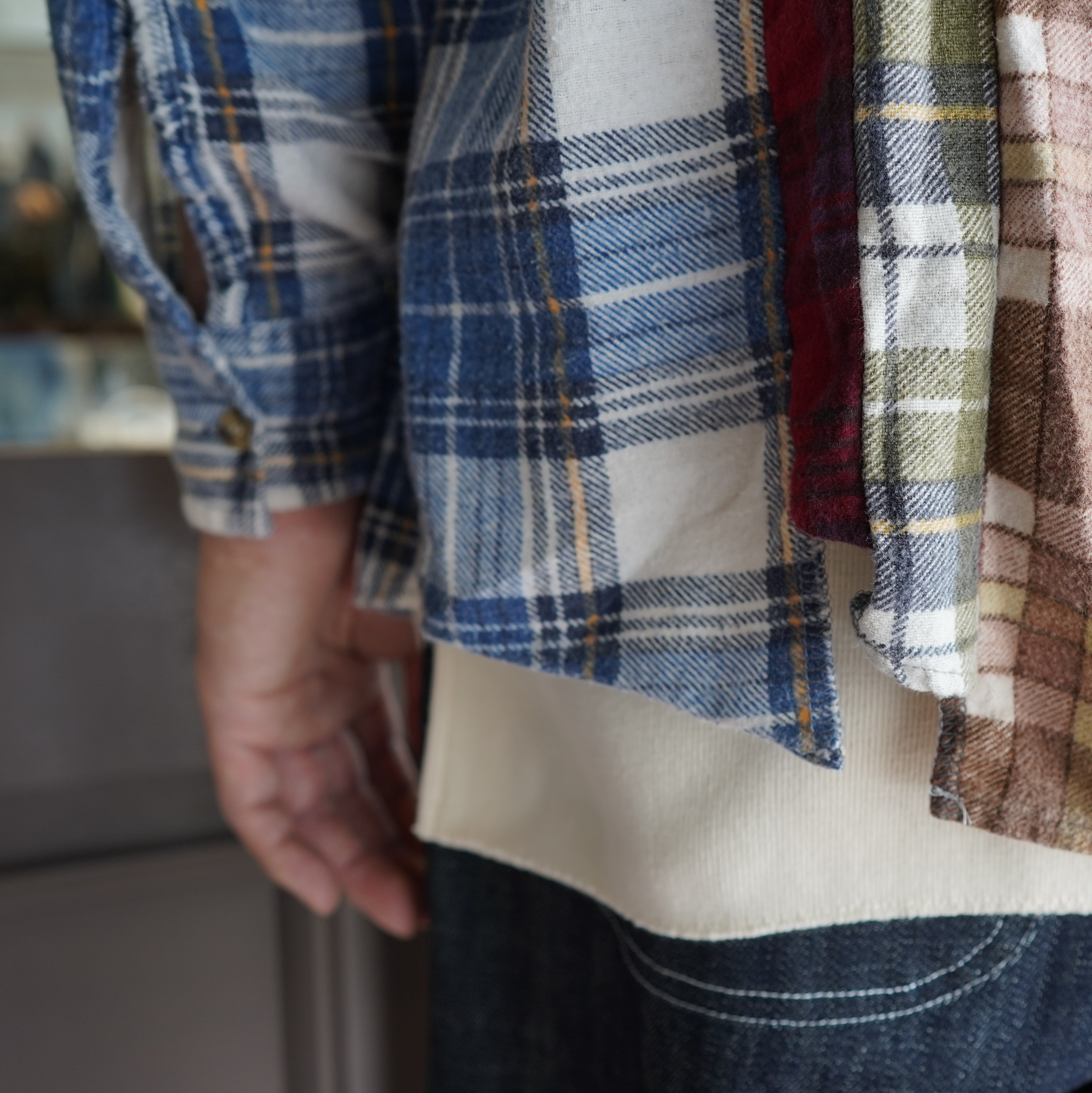 Rebuild by Needles(リビルドバイニードルス)/ flannel check shirts -ASSORT(A)- #JO286(11)