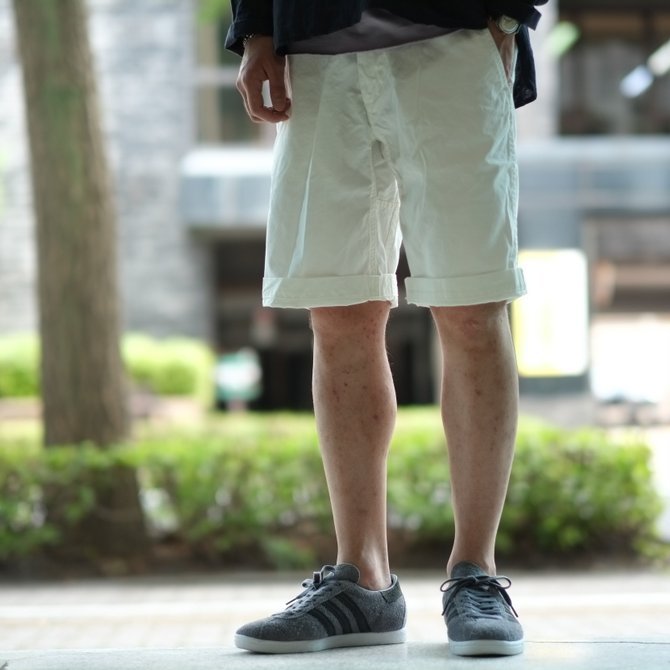 MASTER&Co.(}X^[AhR[) CHINO SHORTS with BELT -(80)WHITE-(12)