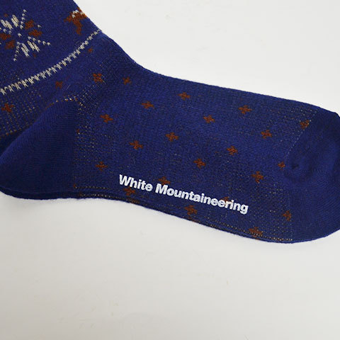 y30% off salezWhite Mountaineering(zCg}EejAO) Reindeer Pattern Middle Socks(12)