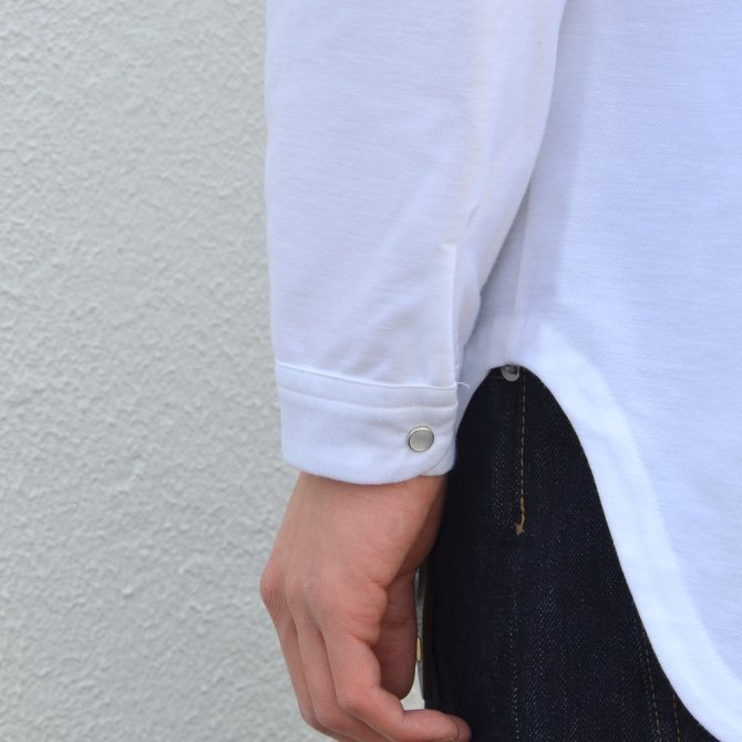 【30% OFF SALE】【17 SS】Curly(カーリー) HIGH GAUGE TWILL JERSEY -WHITE- #171-31032SD(12)