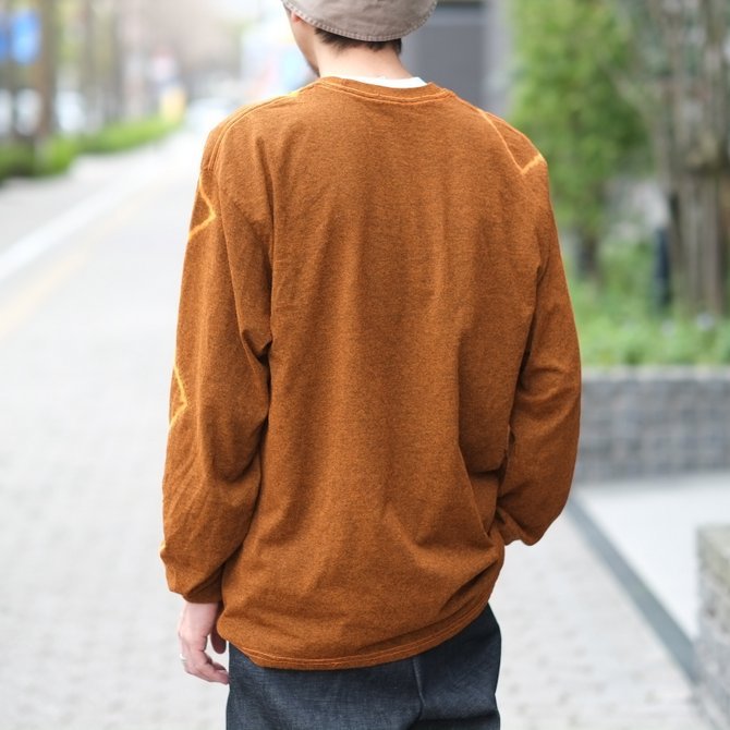 【30% off SALE】【2018 SS】7 × 7 / seven by seven ( セブン バイ セブン ) TIE-DYE T-SHIRT LS -ORANGE- #SBSS18TDTSL(12)