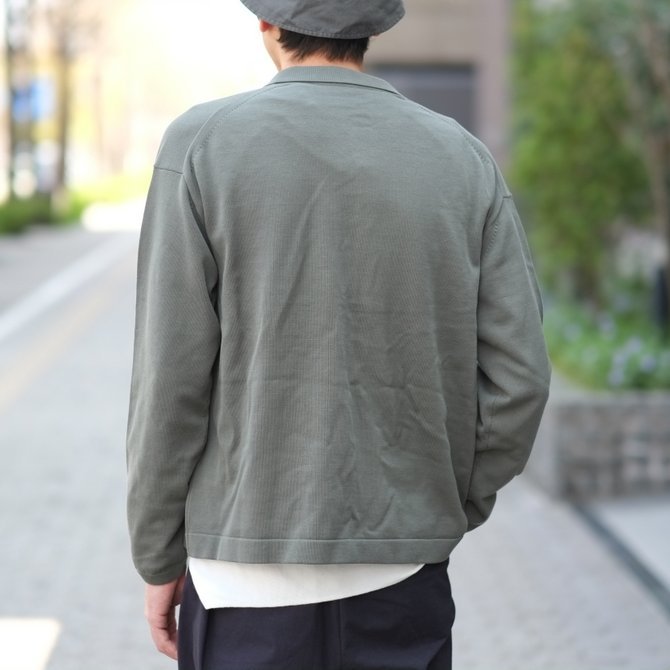 【2018 SS】crepuscule(クレプスキュール) Knit Shirt  -Green- #1801-005(12)
