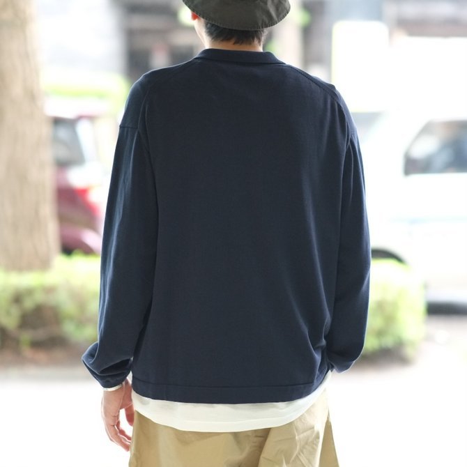 【2018 SS】crepuscule(クレプスキュール) Knit Shirt -NAVY- #1801-005(12)