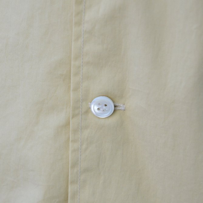 【40% OFF SALE】STUDIO NICHOLSON(スタジオニコルソン)/ OPEN COLLAR SHORT SLV SHIRT -KHAKI- #SN-280(12)