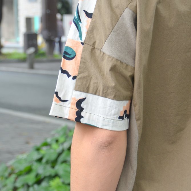 【40% OFF SALE】SLOWGUN(スロウガン)/ プリティッシュPTマテ布帛TEE -(A)BEIGE- #380906(12)