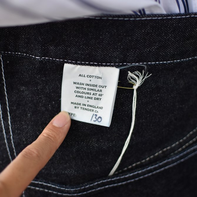 【2018 AW】 TENDER Co.(テンダー) 130 TAPERED -RINSED- #130(12)