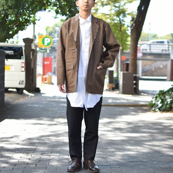 【2018 AW】 CAMIEL FORTGENS(カミエル フォートゲンス)/LONG SHIRT SHIRTING -WHITE- #CAMIEL-634(12)