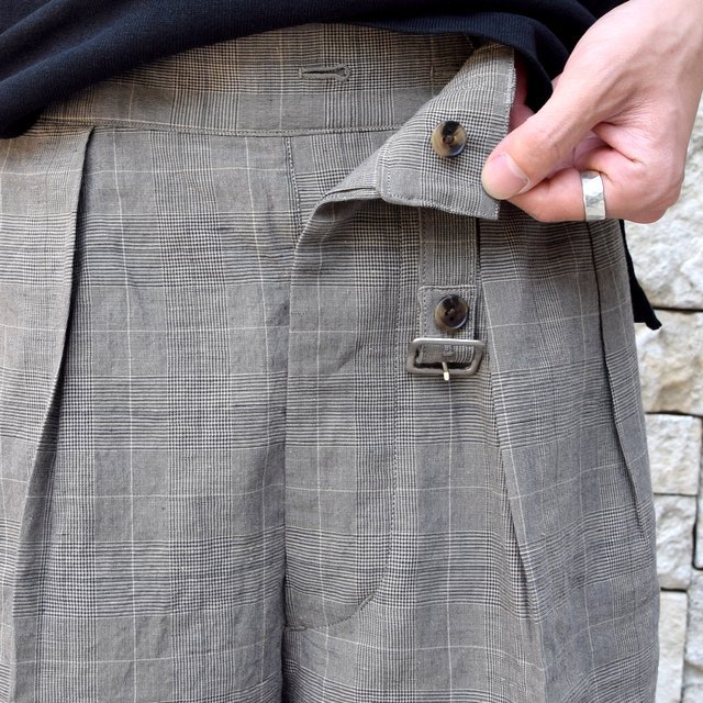 【30% off sale 】KAPTAIN SUNSHINE (キャプテンサンシャイン)/ Riviera Gurkha Shorts -GREN PLAID- #KS9SPT04(12)