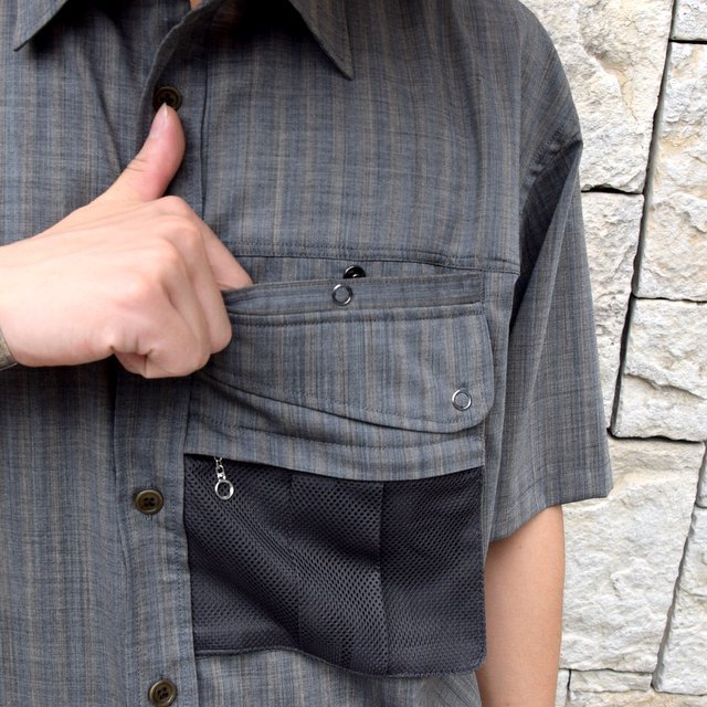 【2019 SS】BROWN by 2-tacs (ブラウンバイツータックス) TRAVELER SHIRTS-GRAY- #B21-S003(12)