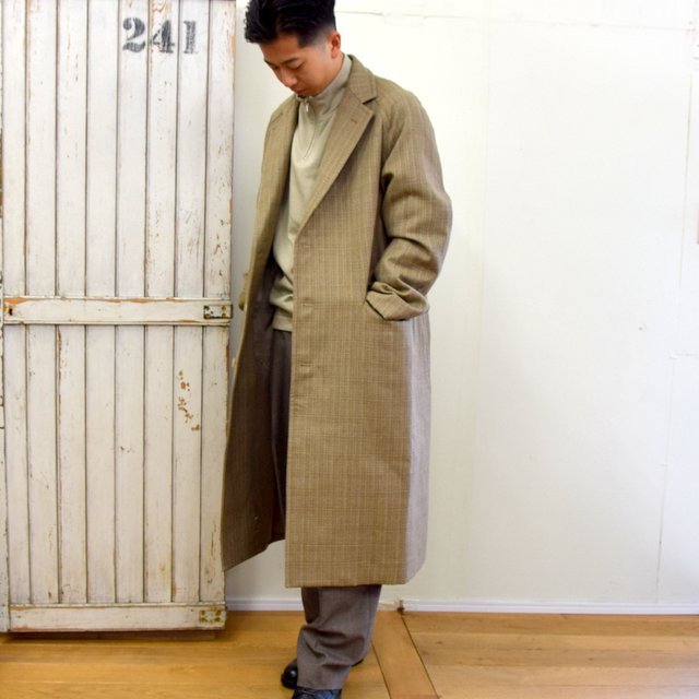 AURALEE(オーラリー)/ BLUEFACED WOOL DOUBLE CLOTH CHESTERFIELD COAT -MIX BEIGE- #A20AC01BN(12)