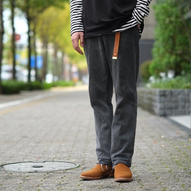7 ×7 / seven by seven ( セブン バイ セブン ) REWORK DENIM TROUSERS - BLACK - size 2(M) (13)