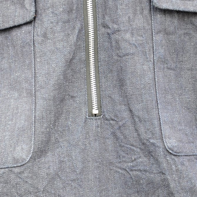 【40% off sale】LOWLOOM(ロールーム)/ Half zip hoody -DUNGAREE- #4369-lw-8013(13)