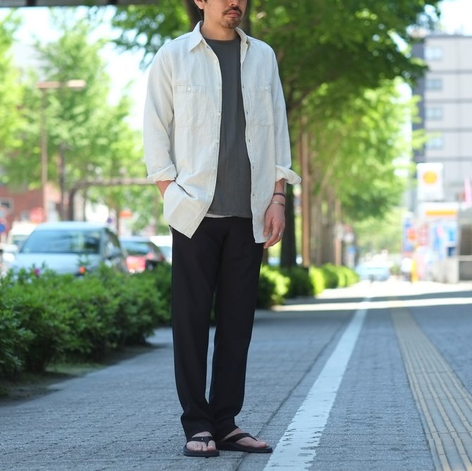 【30% OFF SALE】【2017 SS】7 × 7 / seven by seven ( セブン バイ セブン ) CHAMBRAY SHIRT - BLEACH - #SS2017-7x7CBS(13)