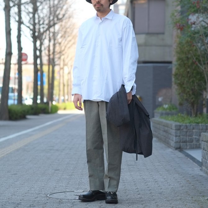 【2018 SS】INDIVIDUALIZED SHIRTS(インディビジュアライズドシャツ)/BIG Shirt -WHITE- IS1812043(13)