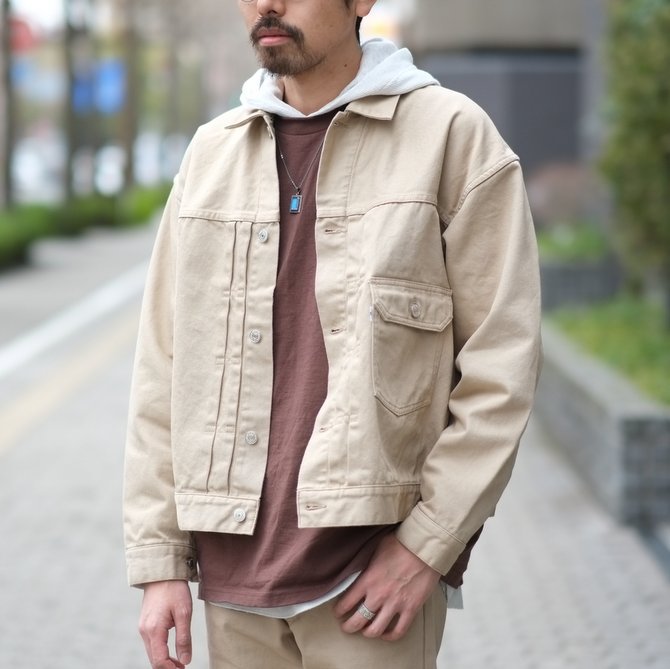 【30% off SALE】【2018 SS】7 × 7 / seven by seven ( セブン バイ セブン ) 1ST KATSURAGI JACKET -BEIGE- #SBSS18KJK(13)