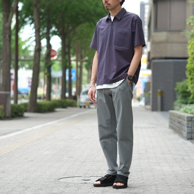 【30% off SALE】【2018 SS】 DESCENTE PAUSE(デサント ポーズ)/ HALF ZIP P/O SHIRT -NAVY- DLMLJC20(13)
