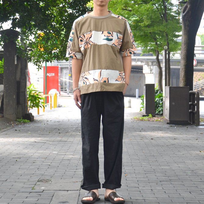 【40% OFF SALE】SLOWGUN(スロウガン)/ プリティッシュPTマテ布帛TEE -(A)BEIGE- #380906(13)