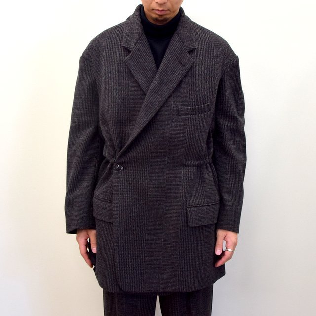【2020】YOKE(ヨーク)/ SHETLAND WOOL 11XL JACKET COAT -GLENCHECK- #YK20AW0131J(13)