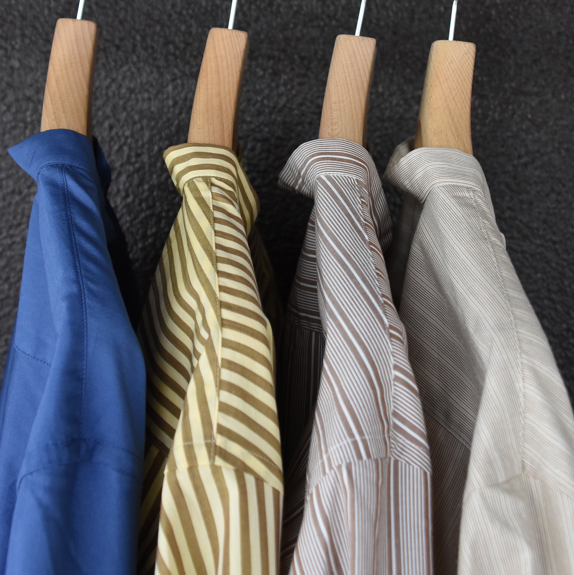 【40% off sale】Cristaseya(クリスタセヤ)/STRIPED SILK AND COTTON MAO SHIRT -BROWN STRIPES- #08DA-SC-BRS(13)
