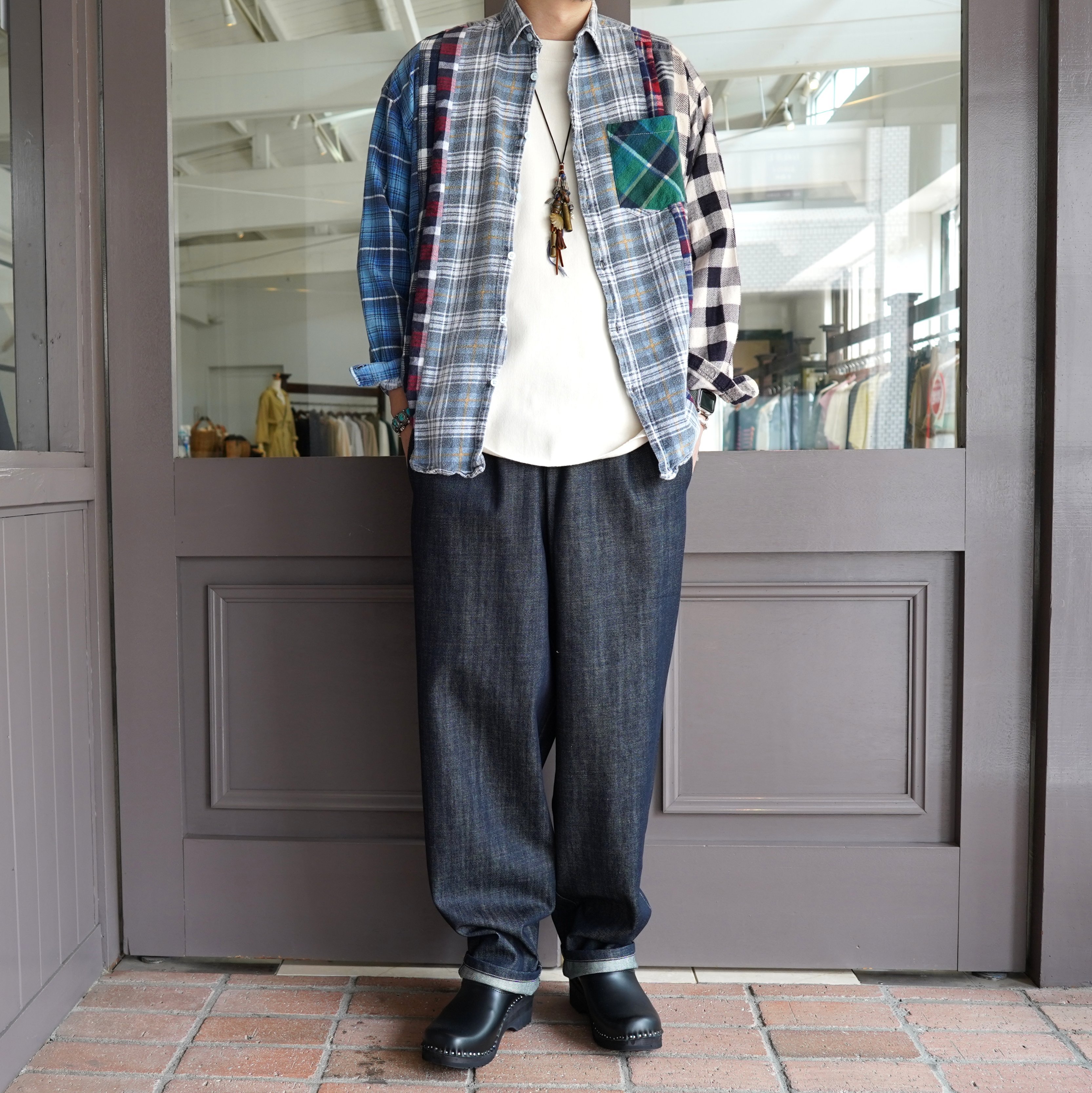 Rebuild by Needles(リビルドバイニードルス)/ flannel check shirts -ASSORT(B)- #JO286(13)