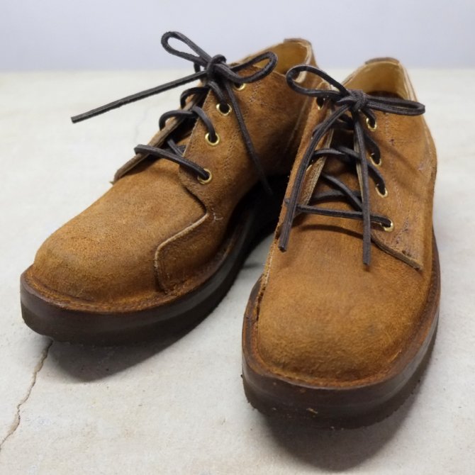 GRIZZLY BOOTS(OY[ u[c) Lineman Oxford -Brown Rough Out-(1)