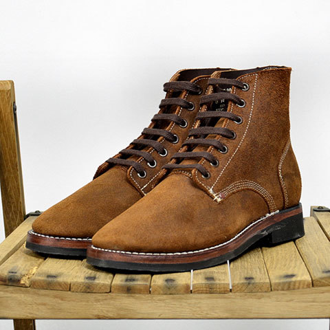 BENCH BUILT(x`rh) US ARMY TYPE3 Boot -BROWN SUEDE- (Width:E)(1)