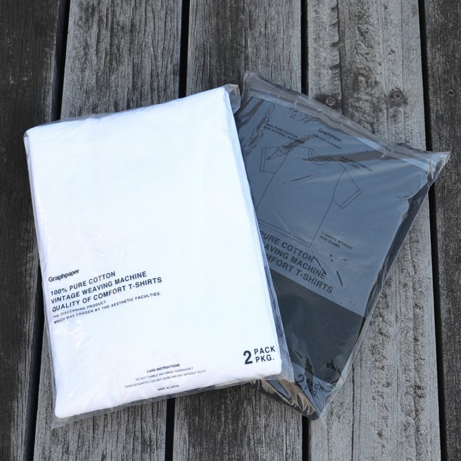 Graphpaper(グラフペーパー) Original 2-Pack Crew Neck Tee -2色展開- #GM17-B-301(1)