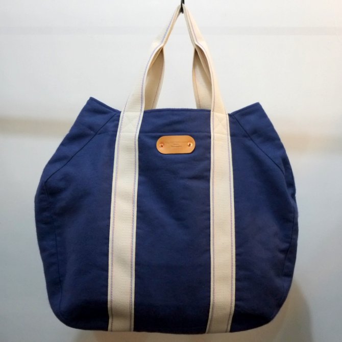 【2016 AW】【2017 SS】FRANK LEDER(フランク リーダー) Deutschleder Tote Bag - NAVY - #08210134-3980(1)