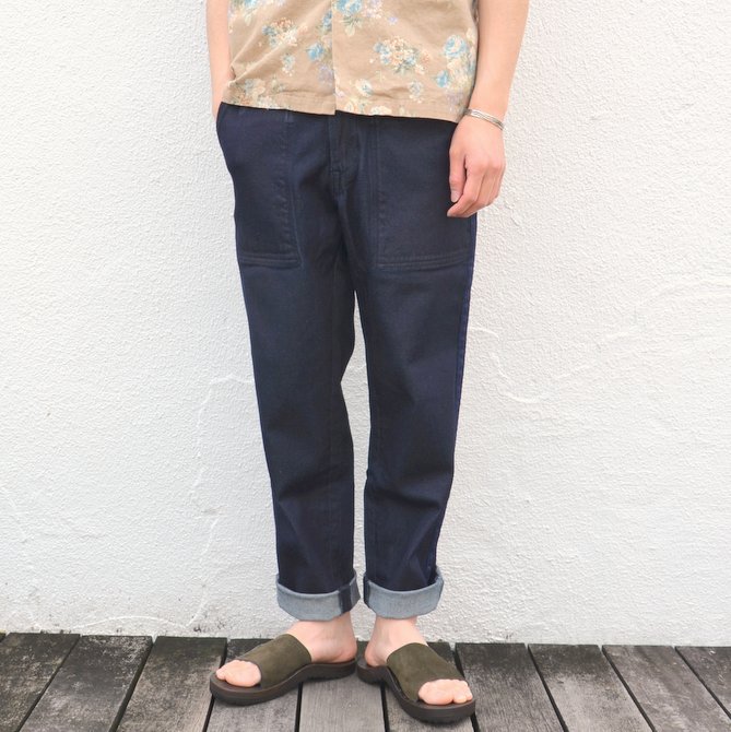 KENNETH FIELD (ケネスフィールド) CEREMONY TROUSER SUPIMA DENIM -INDIGO- #17SS-47(1)