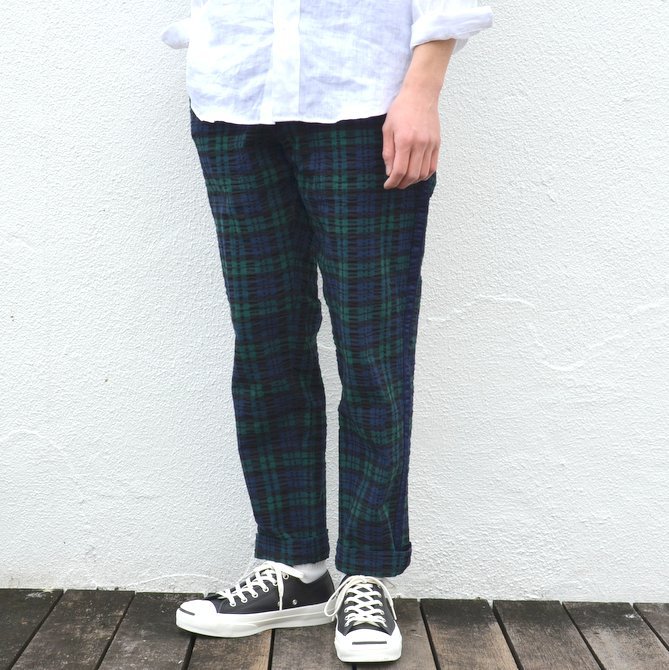 KENNETH FIELD (ケネスフィールド) CEREMONY TROUSER PLAIDS -BLACKWATCH- #17SS-46(1)