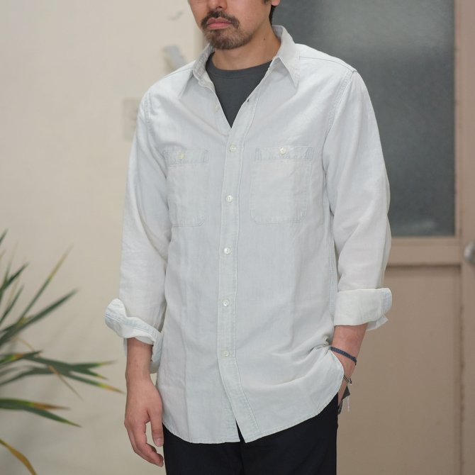 【30% OFF SALE】【2017 SS】7 × 7 / seven by seven ( セブン バイ セブン ) CHAMBRAY SHIRT - BLEACH - #SS2017-7x7CBS(1)