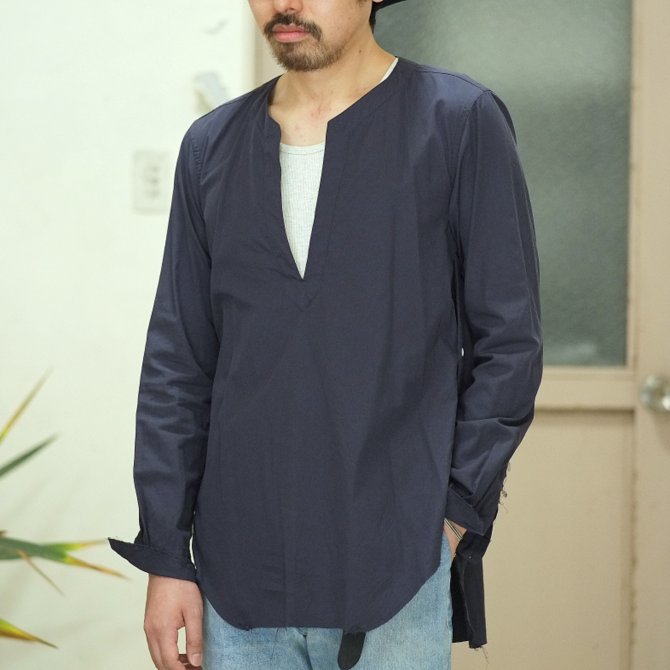 【2017 SS】TAKAHIRO MIYASHITA The SoloIst.(タカヒロミヤシタ ザ ソロイスト) tunic shirt -NAVY- #sws0008SS17(1)