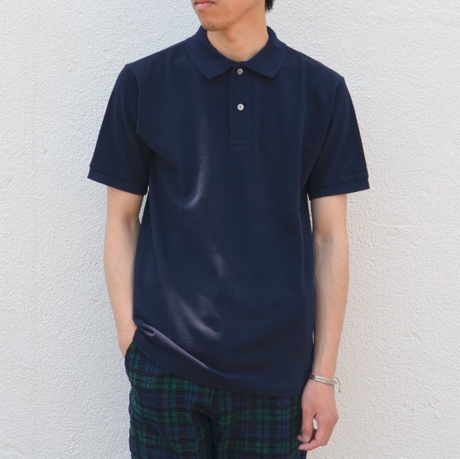 KENNETH FIELD (ケネスフィールド) POLO Cote d’ Azur(コートダジュール) -NAVY- #17SS-33(1)