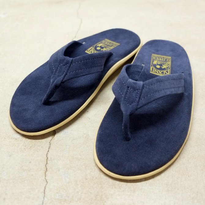 ISLAND SLIPPER (アイランドスリッパー) Men's Thong -NAVY SUEDE-(1)