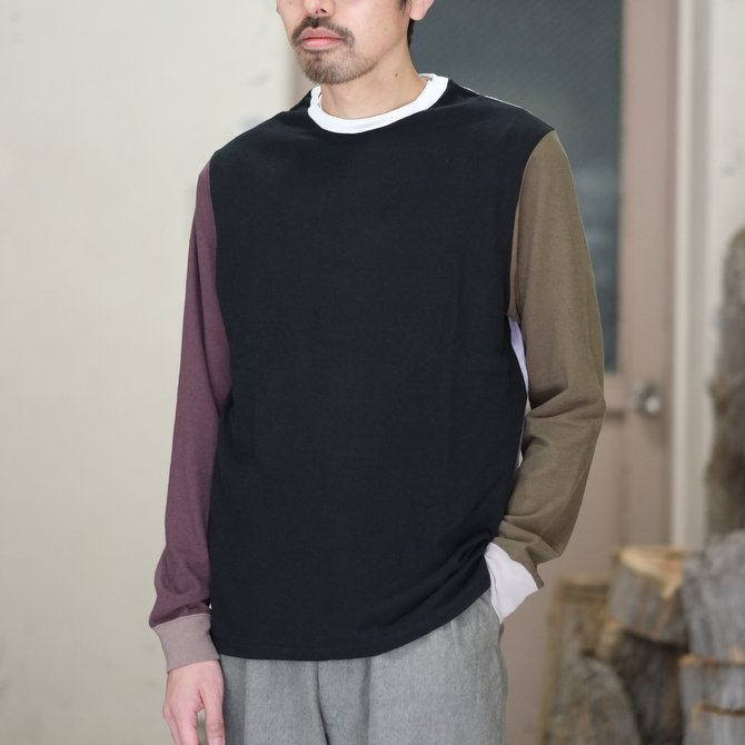 【30% off SALE】【2018 SS】7 × 7 / seven by seven ( セブン バイ セブン ) CRAZY PATTERN T-SHIRT -BLACK- #SBSS18CPTS(1)
