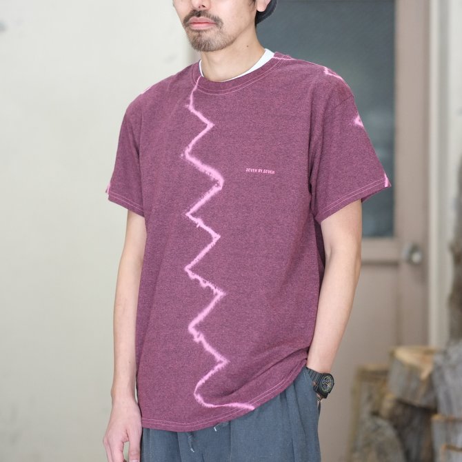 【30% off SALE】【2018 SS】7 × 7 / seven by seven ( セブン バイ セブン ) TIE-DYE T-SHIRT -PINK- #SBSS18TDTSH(1)