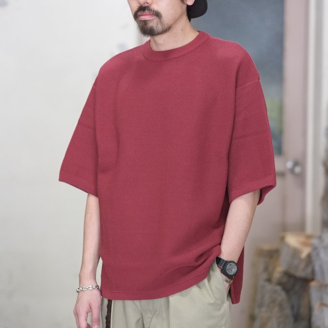y2018 SSzcrepuscule(NvXL[) TUCK KNIT   -RED- #1801-009(1)