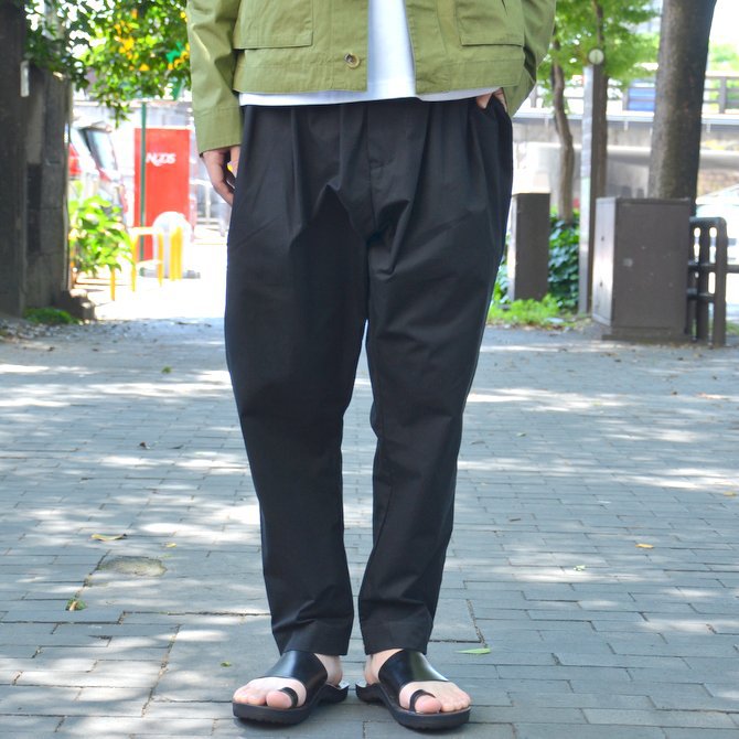 【30% OFF SALE】STUDIO NICHOLSON(スタジオニコルソン)/ VACATION PANT -BLACK- #SN-300(1)