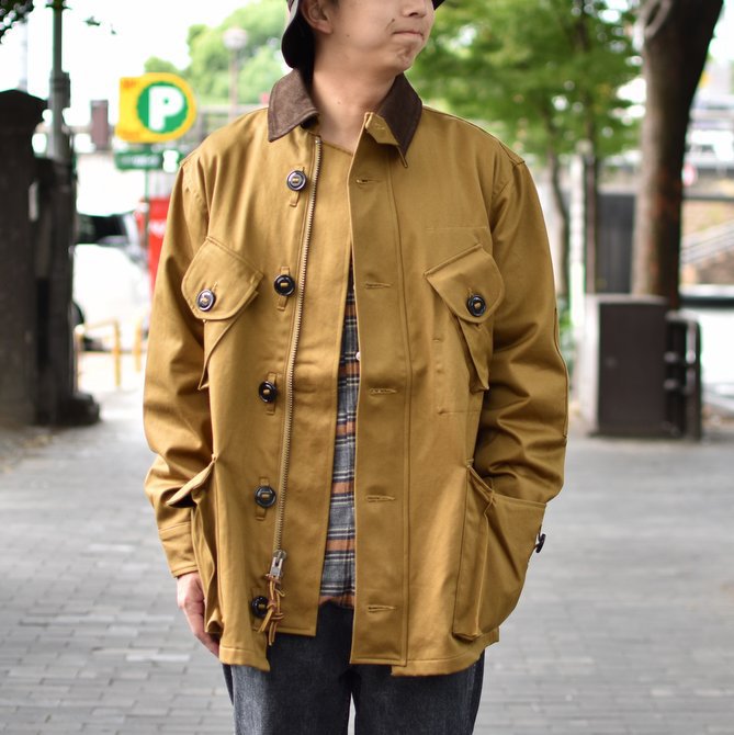 【30% OFF SALE】 MONITALY(モニタリー)/ MILITARY HALF COAT TYPE-B -VANCLOTH SATEEN KHAKI- #M24003(1)