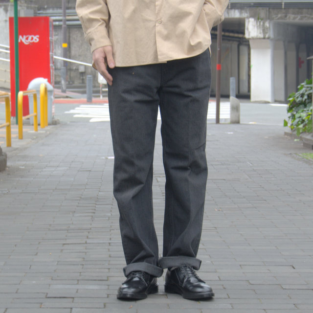 【19 SS】 AURALEE(オーラリー)/ WASH HARD TWIST DENIM 5P PANTS-BLACK #A9SP03DM(1)