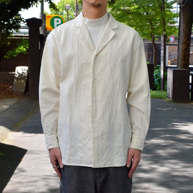 y30% off sale zun unbient /Zak Cotton Tailored -WHITE-#UNSSH1919-2(1)