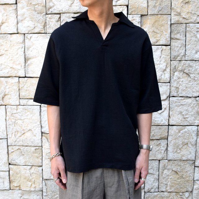 【30% off sale 】KAPTAIN SUNSHINE (キャプテンサンシャイン)/ SKIPPER SHIRT -BLACK-#KS9SCS09(1)