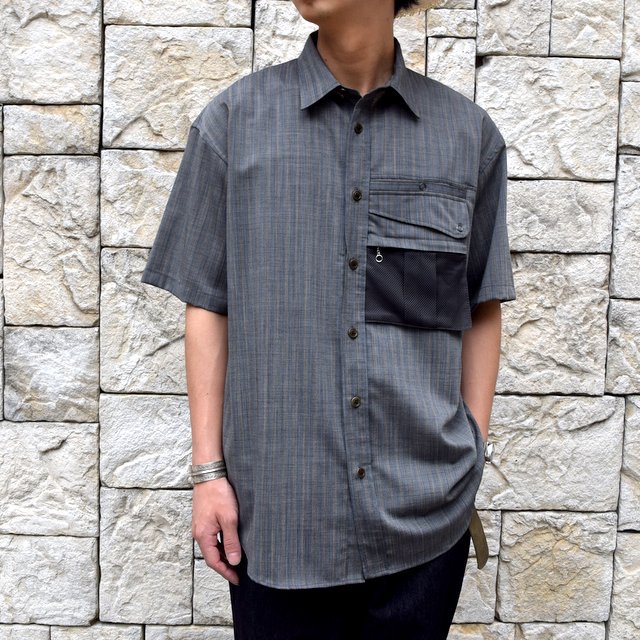 【2019 SS】BROWN by 2-tacs (ブラウンバイツータックス) TRAVELER SHIRTS-GRAY- #B21-S003(1)