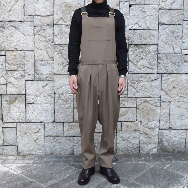 【2019 AW】NEAT(ニート)/ WOOL HIGHT DENSITY GABARDINE Overall -CAMEL-#19-02WGO(1)