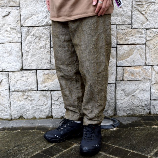 【30% off sale】【2019 AW】Graphpaper(グラフペーパー)/Tweed Kibata Pants -LEAF-#GM193-40047(1)
