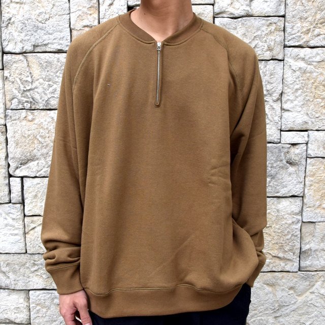 Graphpaper グラフペーパー Loopwheeler For Graphpaper Half Zip Sweat Khaki Gu193 b Kh Acoustics Men S