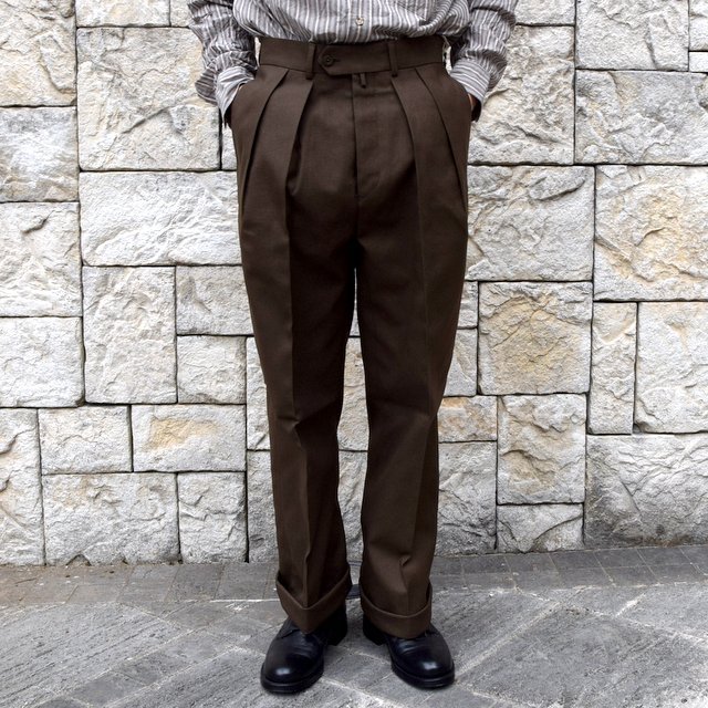 【2020 SS】NEAT(ニート)/ HOPSACK ''WIDE'' -KHAKI- #20-01HSW-KH(1)
