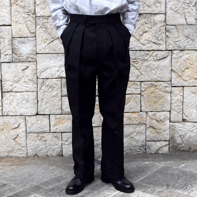 【2020 SS】NEAT(ニート)/ HOPSACK ''WIDE'' -BLACK- #20-01HSW-BK(1)